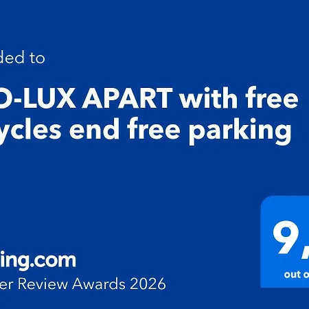 Appartement Eco-lux With Free Bicycles End Free Parking *